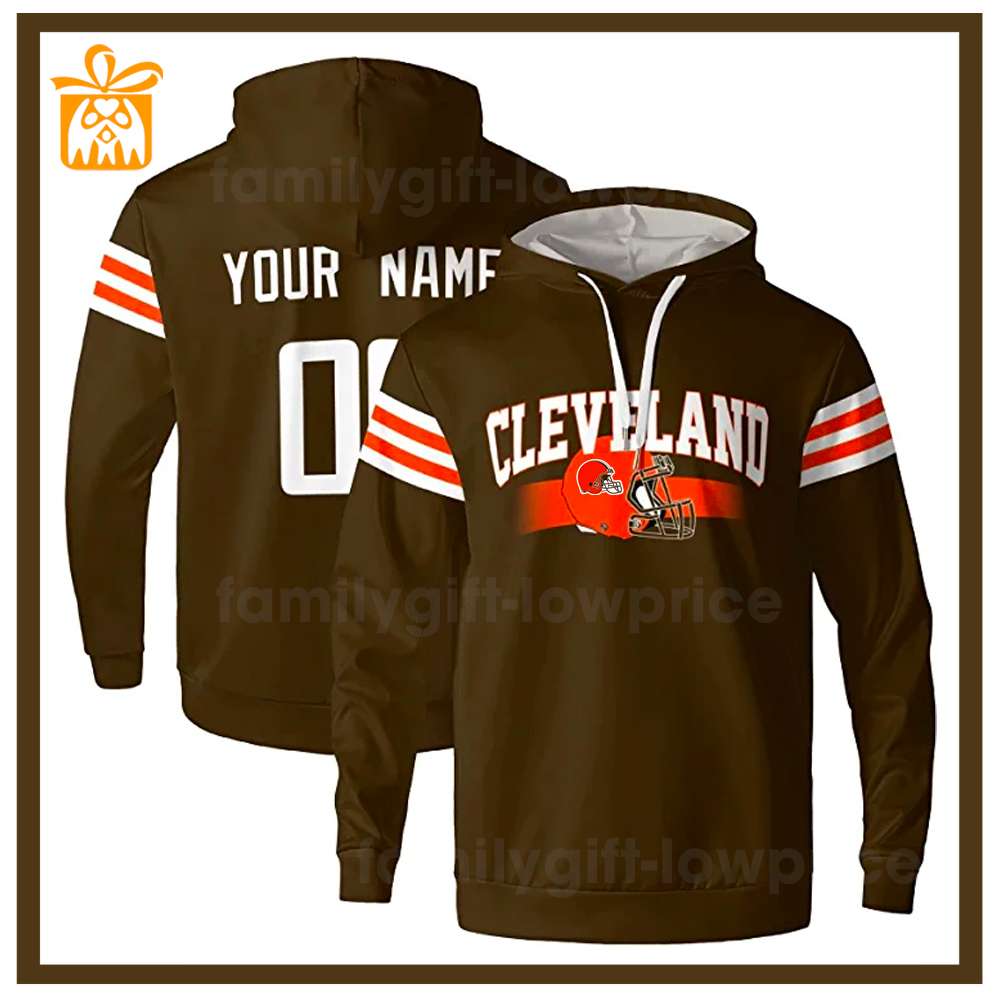 Custom NFL Hoodie Cleveland Browns Hoodie Mens & Womens - Gifts for Football Fans