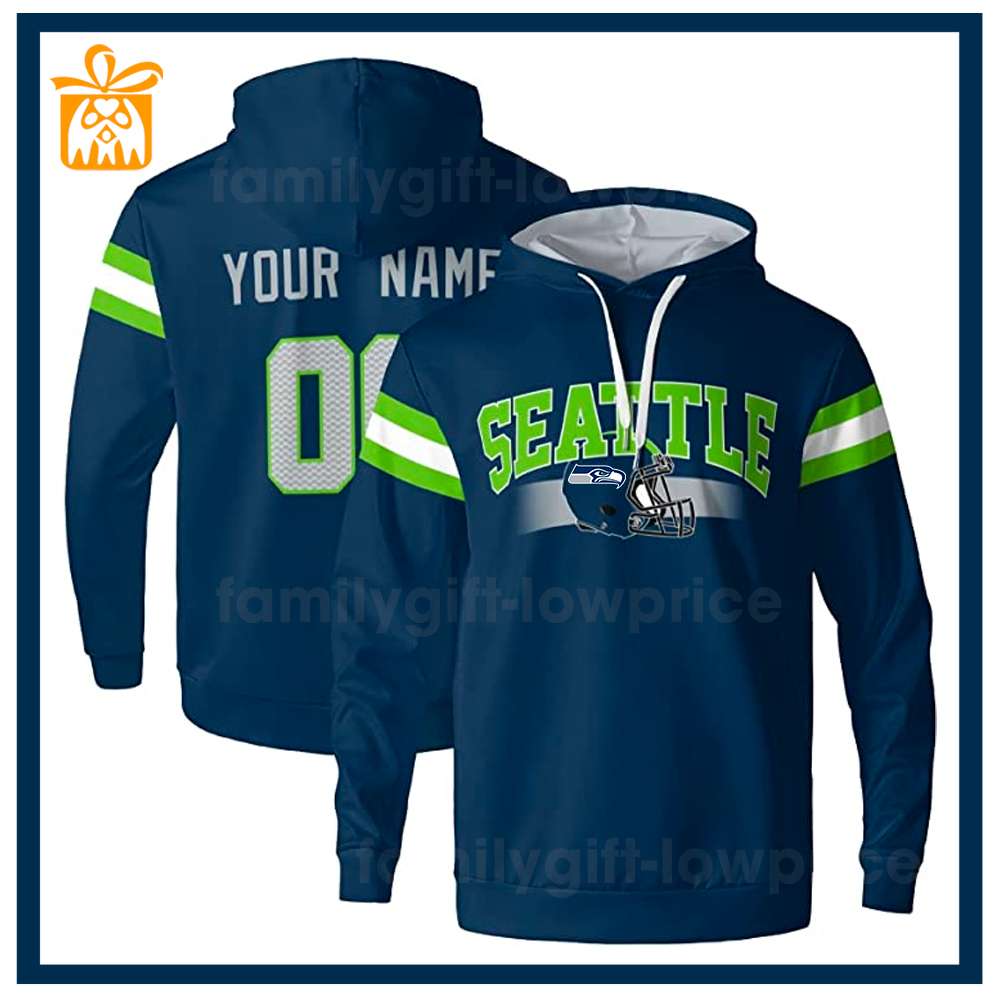 Custom NFL Hoodie Seattle Seahawks Hoodie Mens & Womens - Gifts for Football Fans