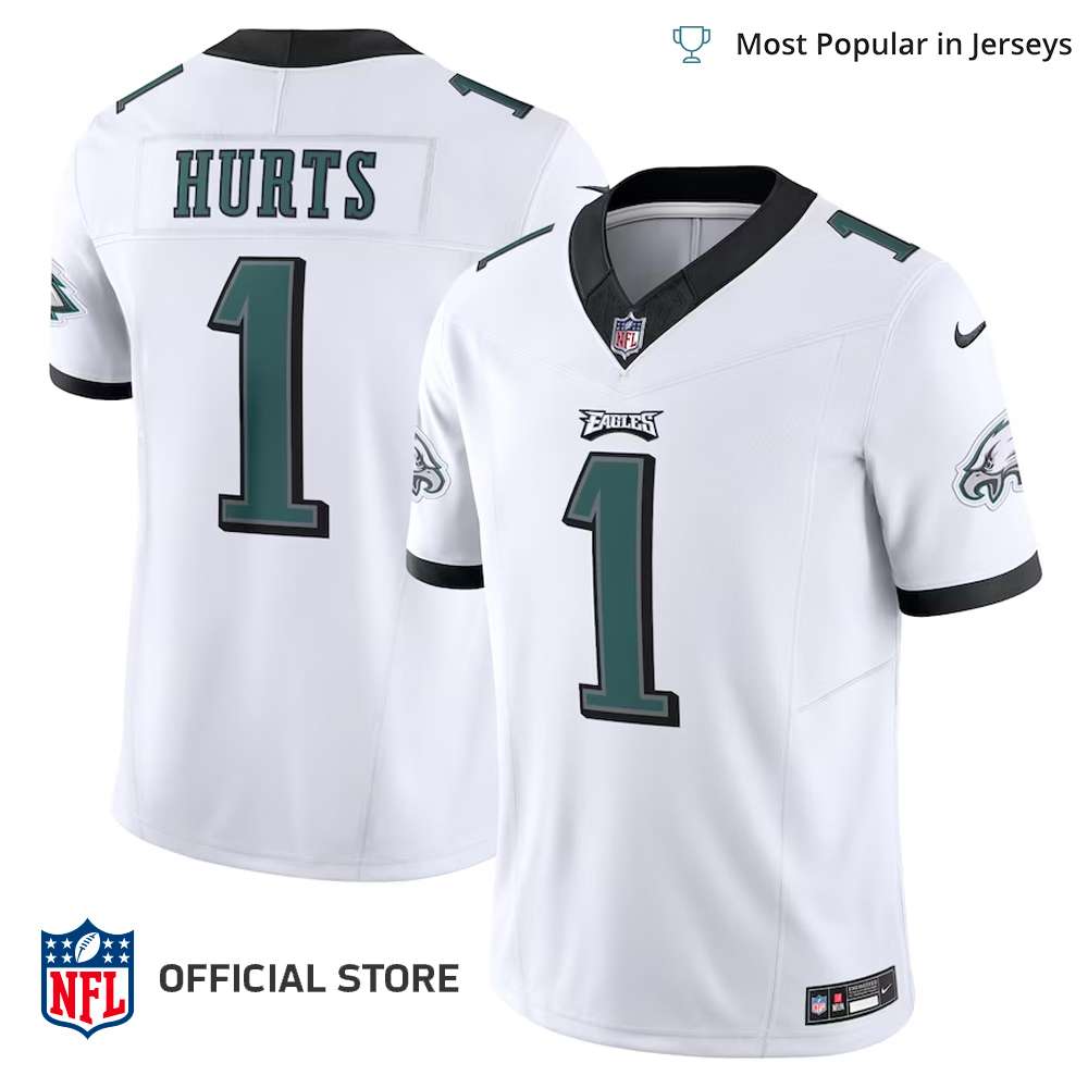 Jalen Hurts Signed Philadelphia Eagles Nike Green XL Game, 59% OFF