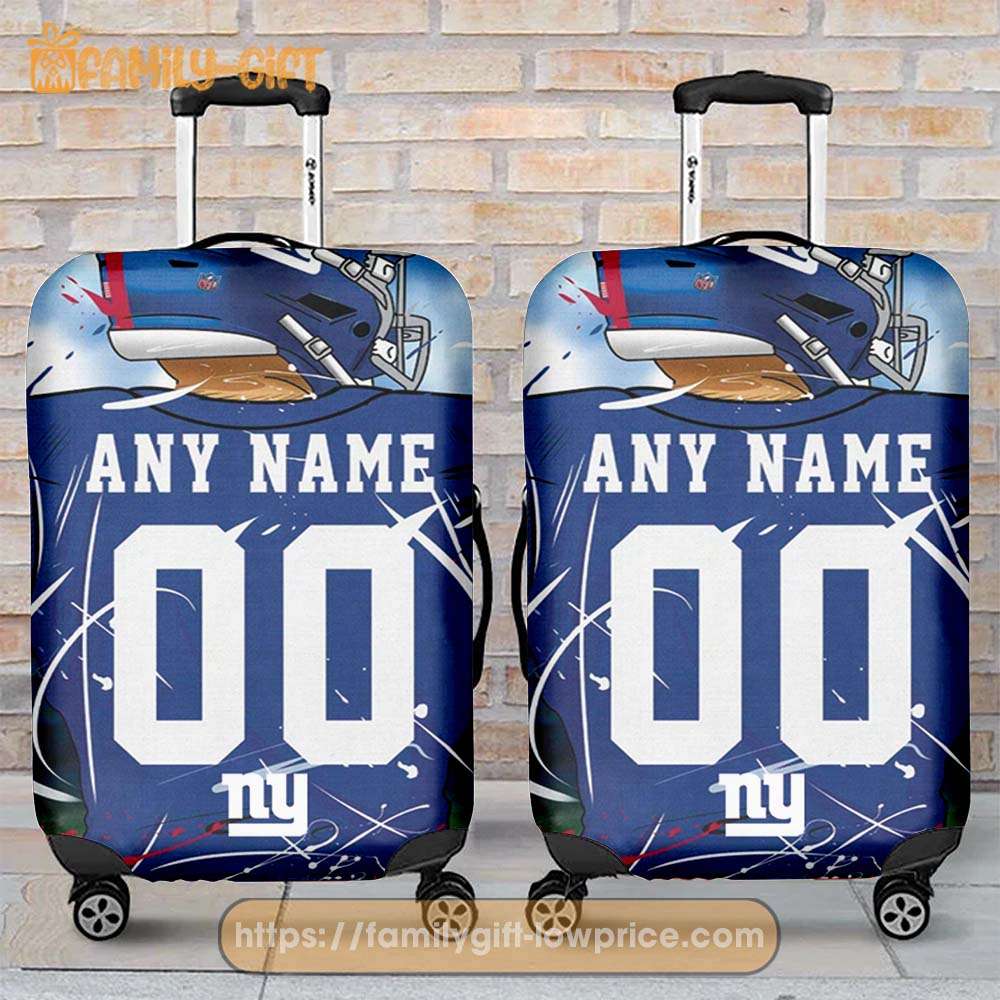 Custom Luggage Cover New York Giants Jersey Personalized Jersey Luggage Cover Protector