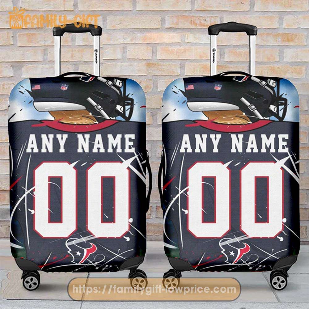 Custom Luggage Cover Houston Texans Jersey Personalized Jersey Luggage Cover Protector
