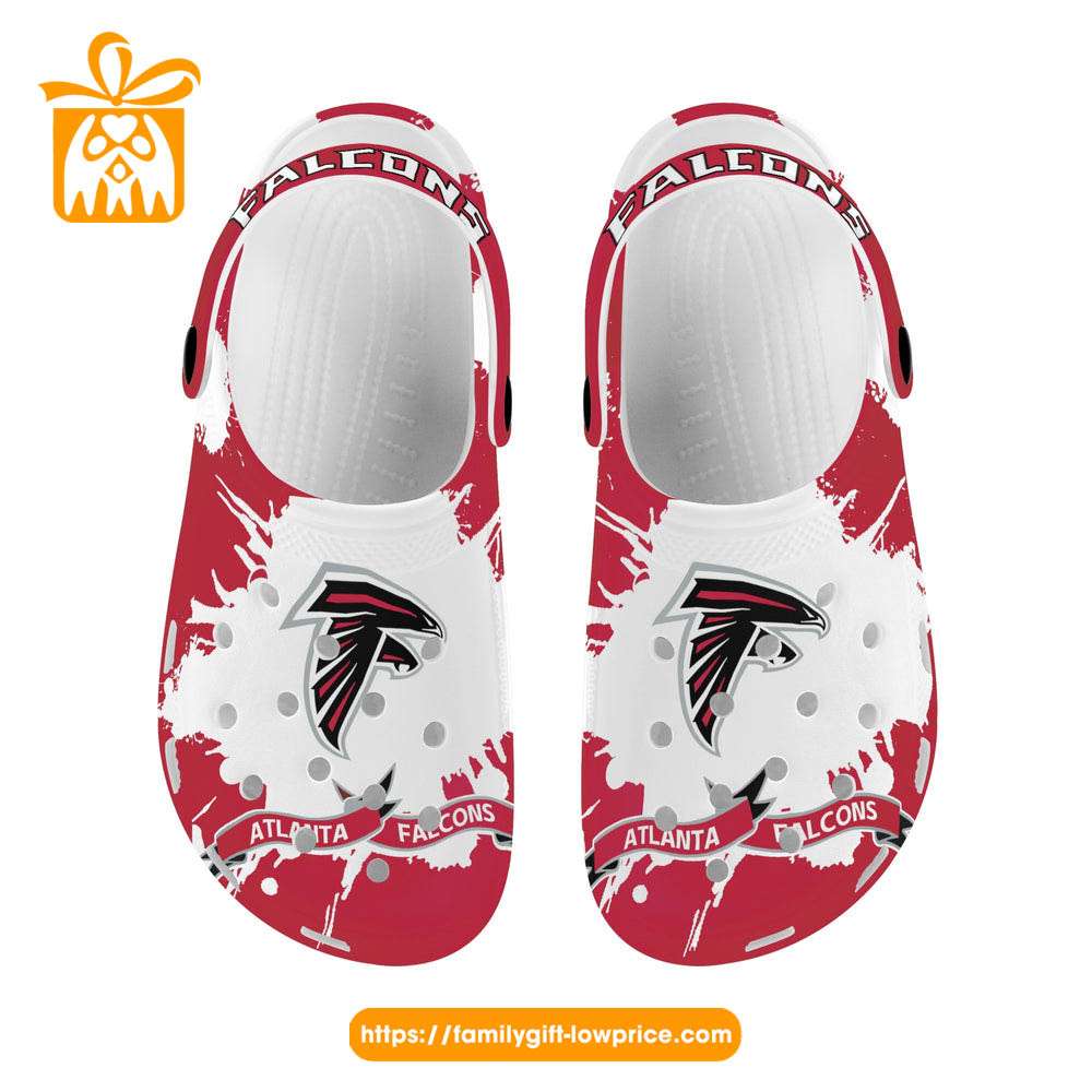 NFL Crocs - Atlanta Falcons Crocs Clog Shoes for Men & Women - Custom Crocs Shoes