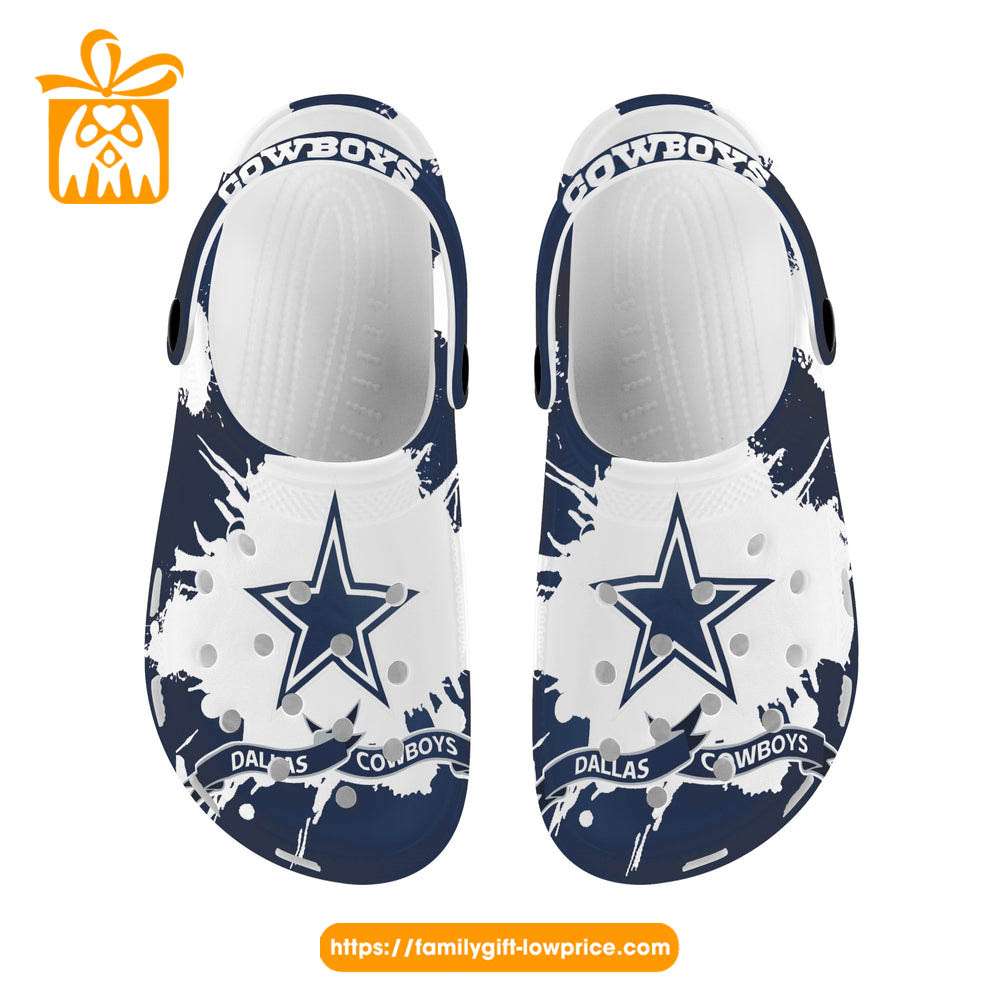 NFL Crocs - Dallas Cowboys Crocs Clog Shoes for Men & Women - Custom Crocs Shoes