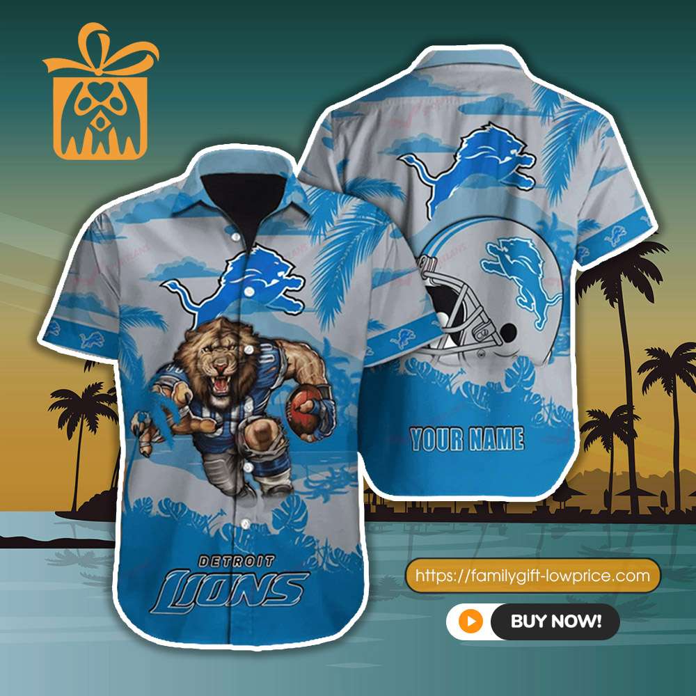 Detroit Lions Hawaiian Shirt Detroit Lions Cool Custom Hawaiian