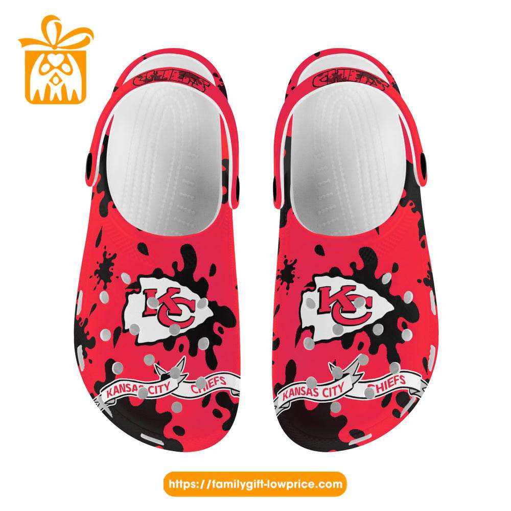 NFL Crocs - Kansas City Chiefs Crocs Clog Shoes for Men & Women - Custom Crocs Shoes