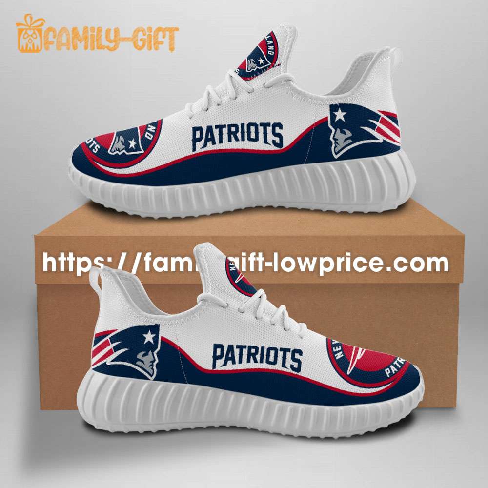 New England Patriots Shoe - Yeezy Running Shoes for For Men and Women