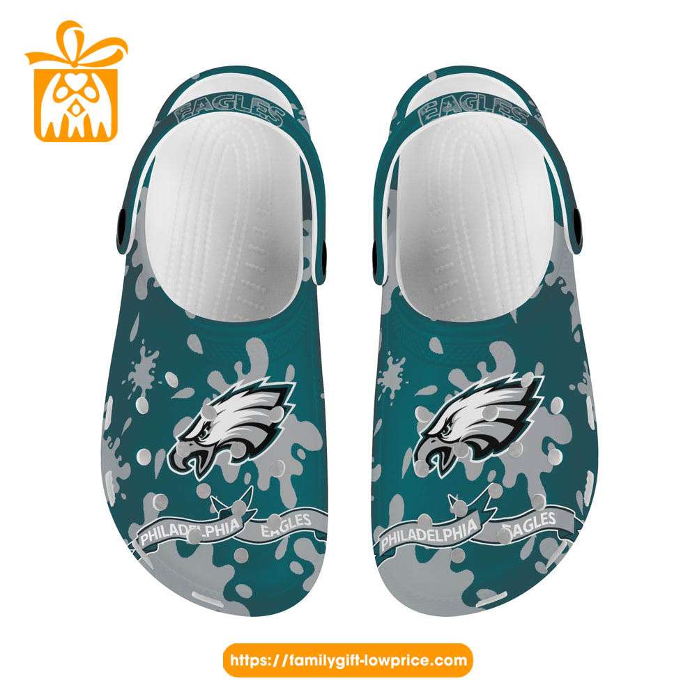 NFL Crocs - Philadelphia Eagles Crocs Clog Shoes for Men & Women - Custom Crocs Shoes