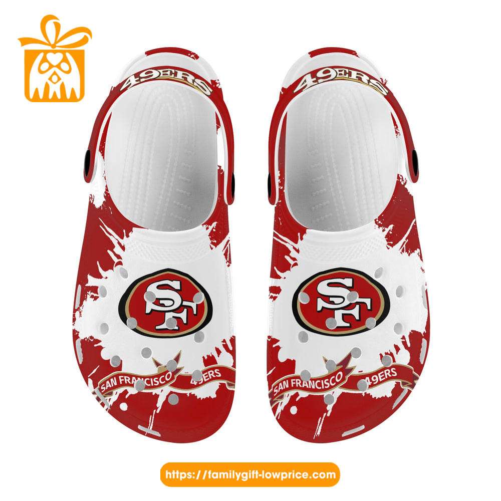 NFL Crocs - San Francisco 49ers Crocs Clog Shoes for Men & Women - Custom Crocs Shoes
