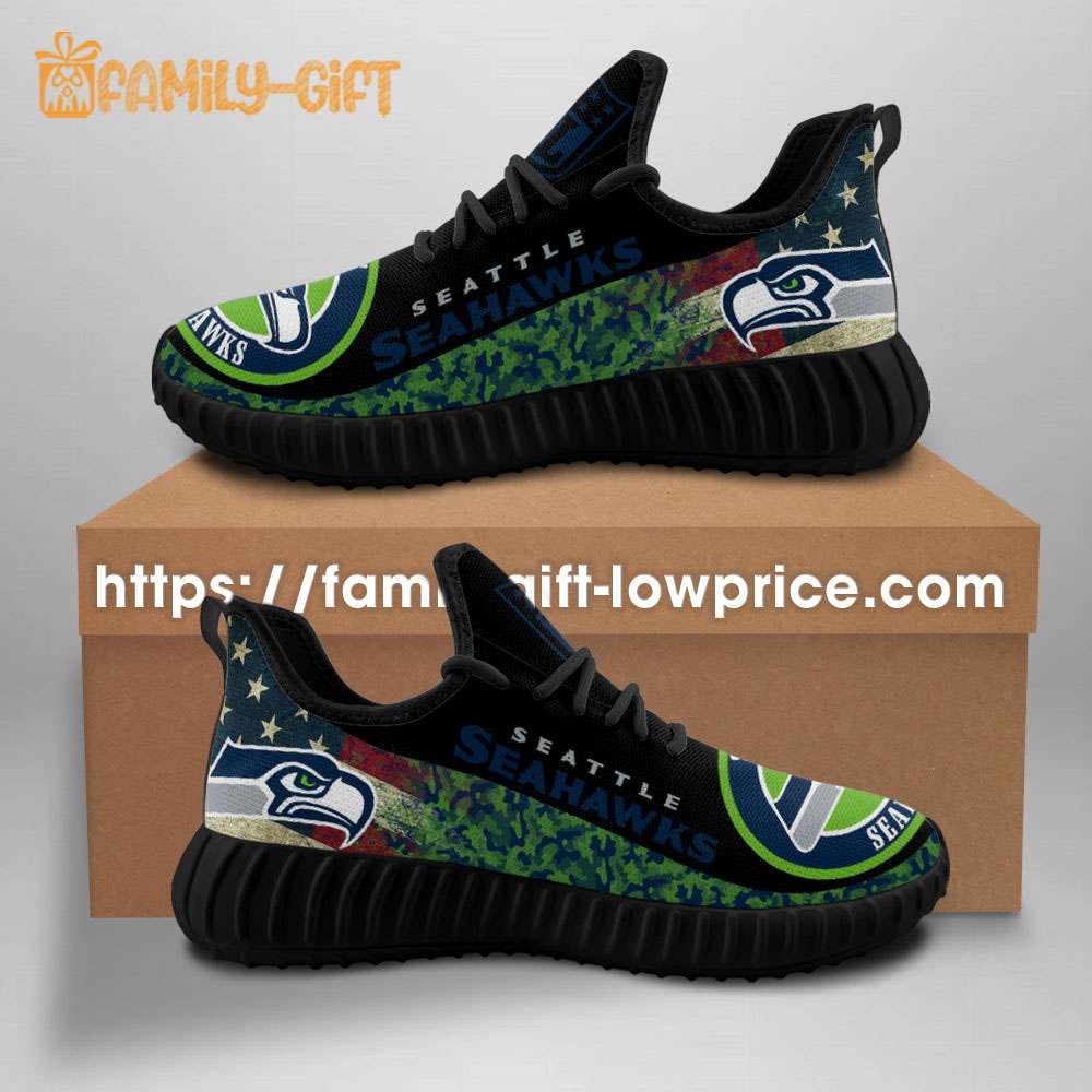 Seattle Seahawks Shoe - Yeezy Running Shoes for For Men and Women