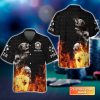 Poker Royal Flush On Fire Personalized Name 3D Hawaiian Shirt For Poker Players