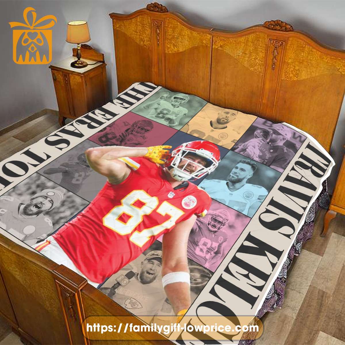 Travis Kelce The Eras Tour Blanket - Vintage Design & Ultimate Football Fan Gift