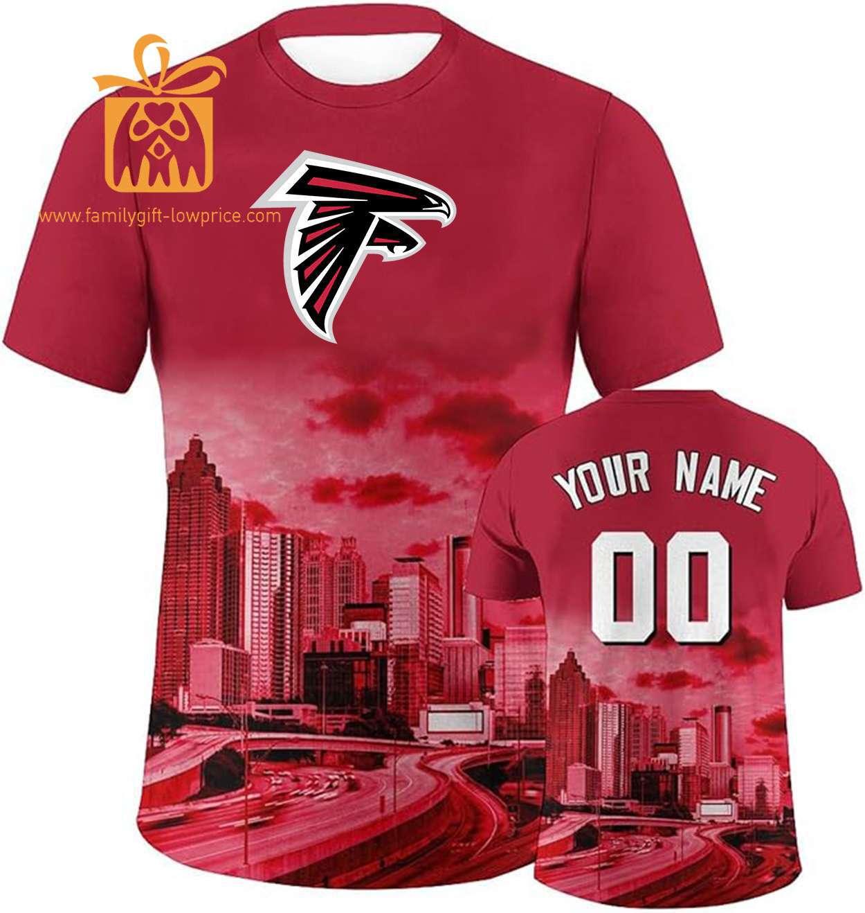 Atlanta Falcons Custom Football Shirts – Personalized Name & Number, Ideal for Fans