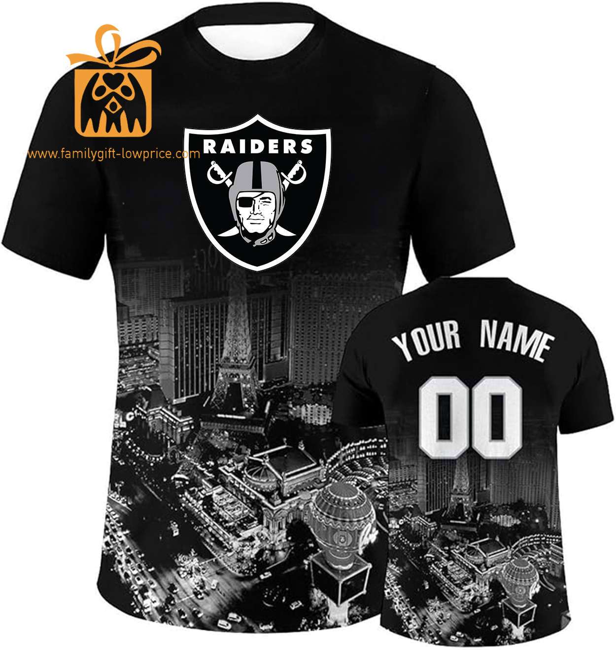 Las Vegas Raiders Custom Football Shirts – Personalized Name & Number, Ideal for Fans